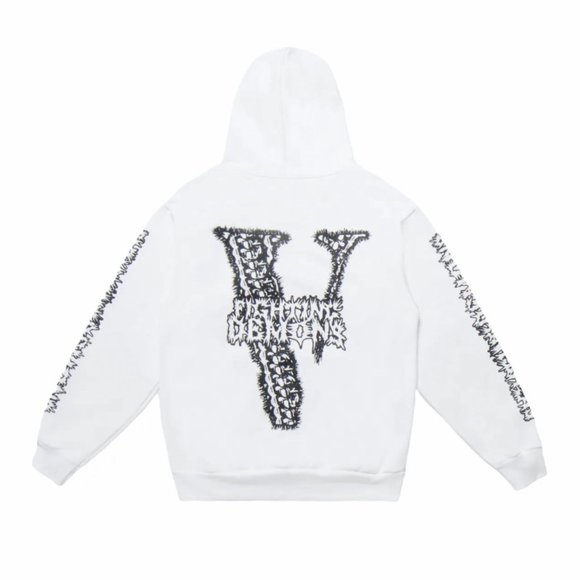 Juice Wrld x Vlone Bones Sweatshirt White - Picture 3 of 4